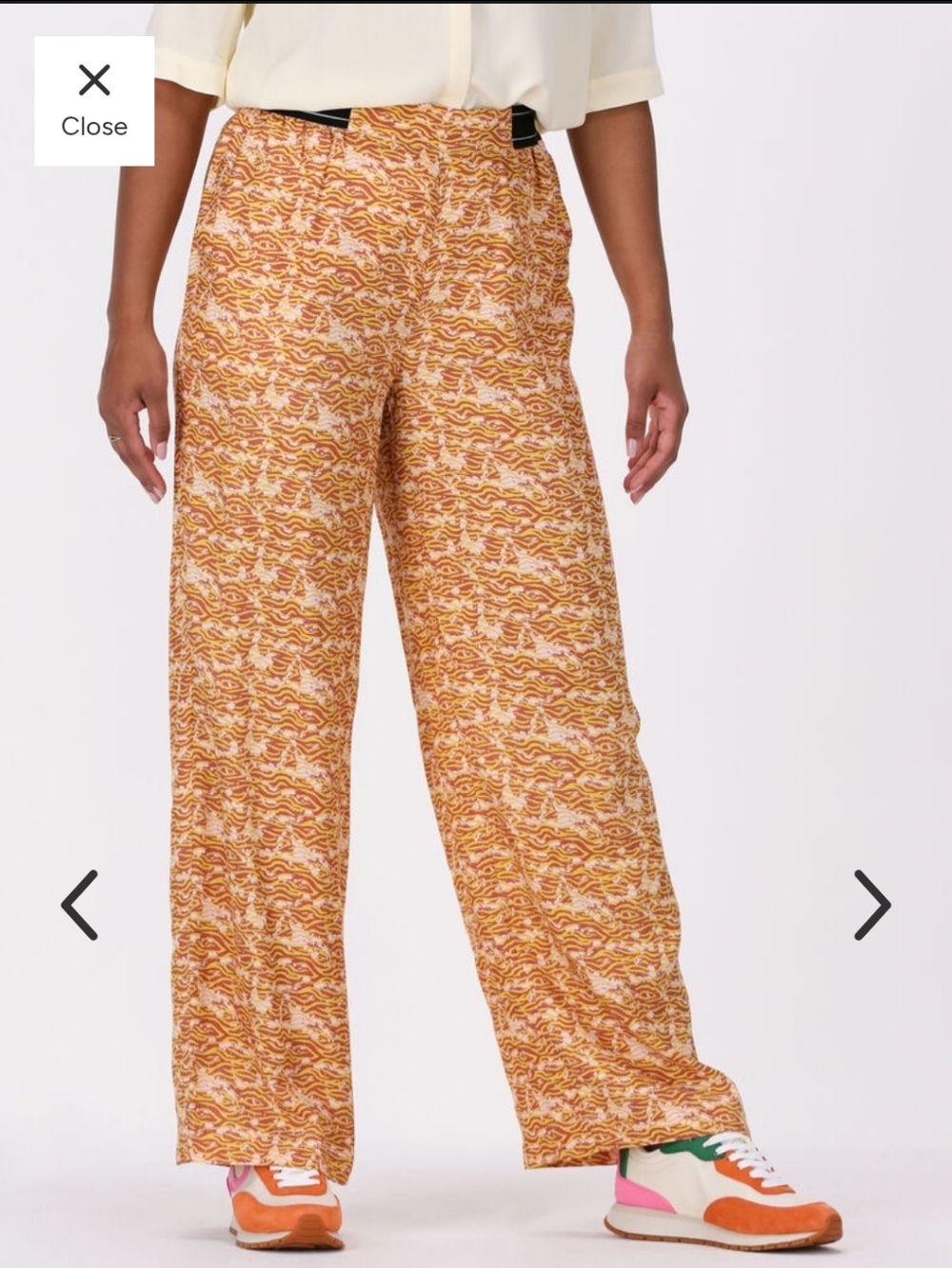Scotch & Soda Colette Printed Cotton-Viscose Blend Summer Pants Sz L